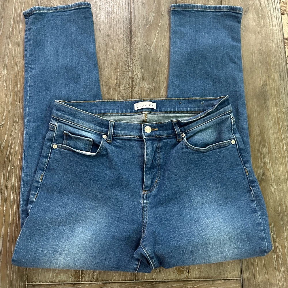 LOFT Classic Blue Jeans - Picture 2 of 11